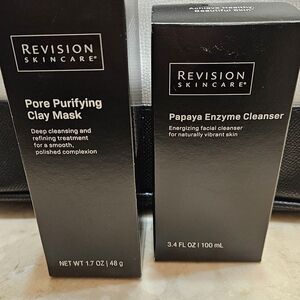 Revision Skincare Pore Purifying Clay Mask and Papaya Enzyme Cleanser Set